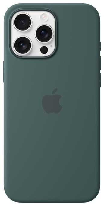 Cover für Apple iPhone 16 Pro Max  Silikon Case mit MagSafe (Grün) 