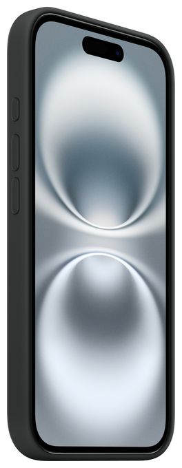 Cover für Apple iPhone 16  Silikon Case mit MagSafe (Schwarz) 