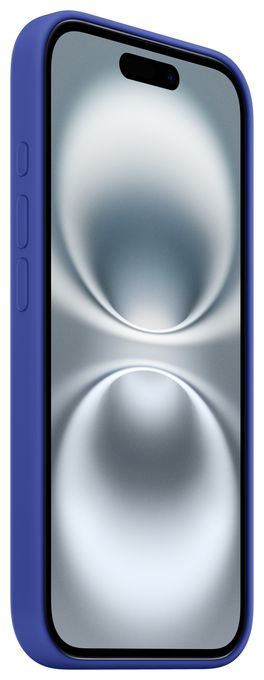 Cover für Apple iPhone 16  Silikon Case mit MagSafe (Blau) 