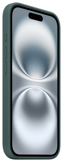 Cover für Apple iPhone 16  Silikon Case mit MagSafe (Grün) 