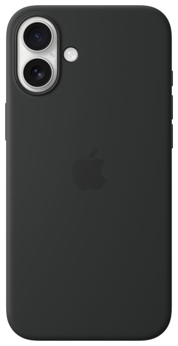 Cover für Apple iPhone 16 Plus  Silikon Case mit MagSafe (Schwarz) 