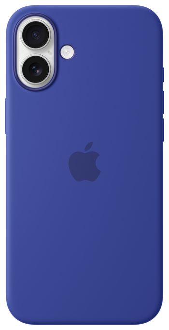 Cover für Apple iPhone 16 Plus  Silikon Case mit MagSafe (Blau) 