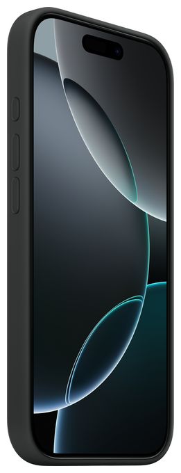 Cover für Apple iPhone 16 Pro  Silikon Case mit MagSafe (Schwarz) 