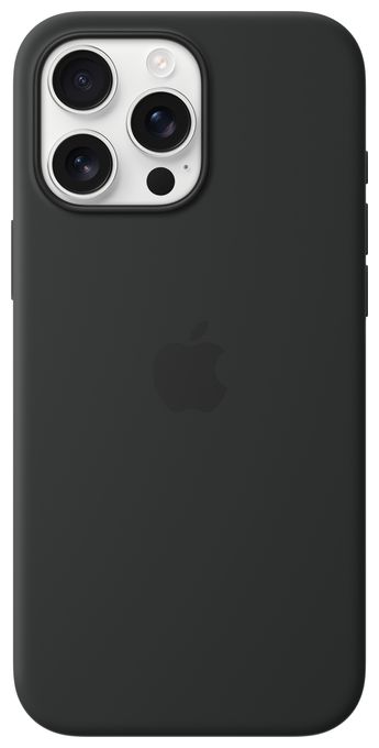 Cover für Apple iPhone 16 Pro Max  Silikon Case mit MagSafe (Schwarz) 