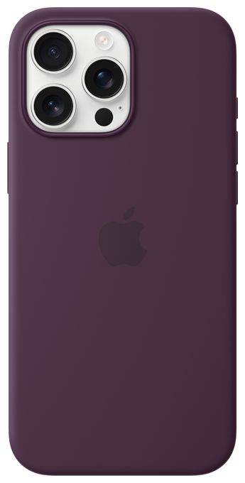 Cover für Apple iPhone 16 Pro Max  Silikon Case mit MagSafe (Pflaumenfarben) 