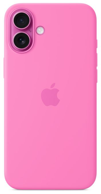 Cover für Apple iPhone 16 Plus  Silikon Case mit MagSafe (Pink) 