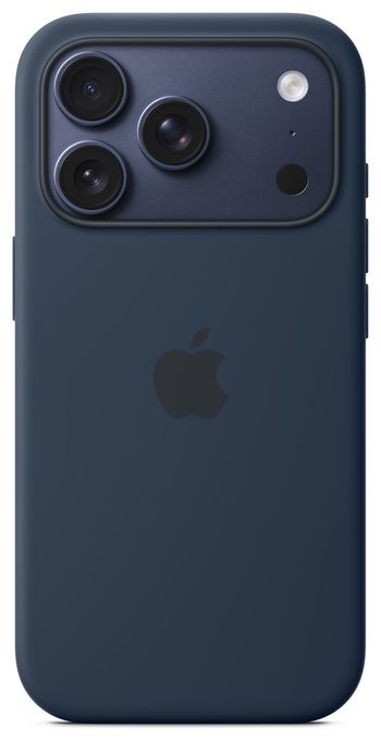 Cover für Apple iPhone 17 Pro  Silikon Case mit MagSafe (Dunkelblau) 