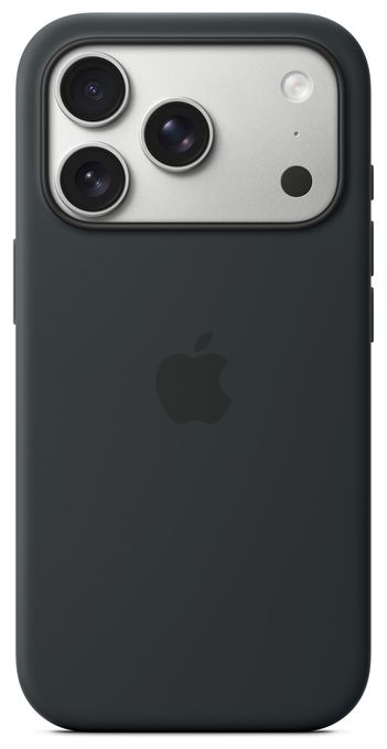 Cover für Apple iPhone 17 Pro  Silikon Case mit MagSafe (Schwarz) 