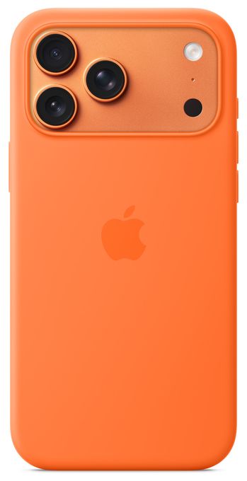 Cover für Apple iPhone 17 Pro Max  Silikon Case mit MagSafe (Orange) 