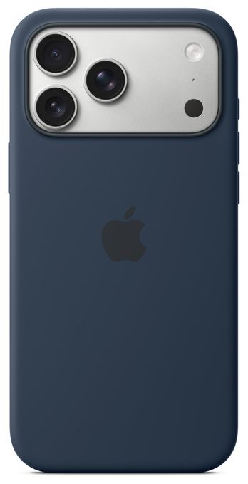 Cover für Apple iPhone 17 Pro Max  Silikon Case mit MagSafe (Dunkelblau) 