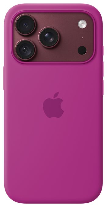 Cover für Apple iPhone 18 Pro  Silikon Case mit MagSafe (Magenta) 