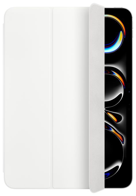 Folio für Apple iPad Pro 11-inch (M4) bis 27,9 cm (11") Kratzresistent mit Klappverschluss (Weiß) Smart 
