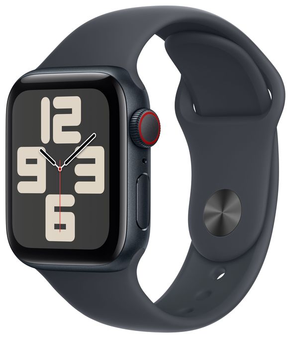 Digital 40 mm S/M Smartwatch Rechteckig 18 h 326 ppi 4G  Watch SE (Schwarz) 