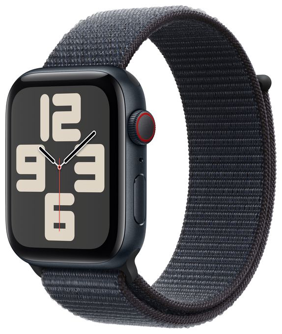 Digital 44 mm  Smartwatch Rechteckig 18 h 326 ppi 4G  Watch SE (Schwarz) 