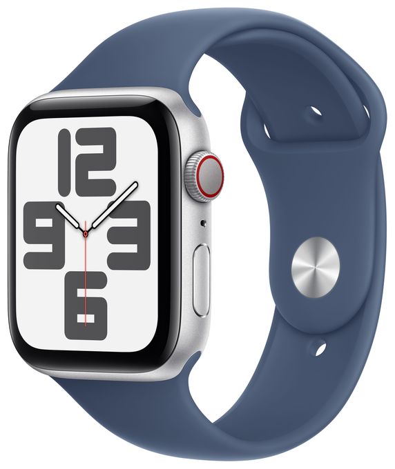 Digital 44 mm S/M Smartwatch Rechteckig 18 h 326 ppi 4G  Watch SE (2024) (Silber) 
