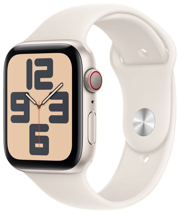 Digital 44 mm M/L Smartwatch Rechteckig 18 h 326 ppi 4G  Watch SE (2024) (Biege) 