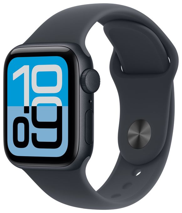 Digital 40 mm S/M Smartwatch Rechteckig 32 h 326 ppi  Watch SE (3.Gen) (Schwarz) 