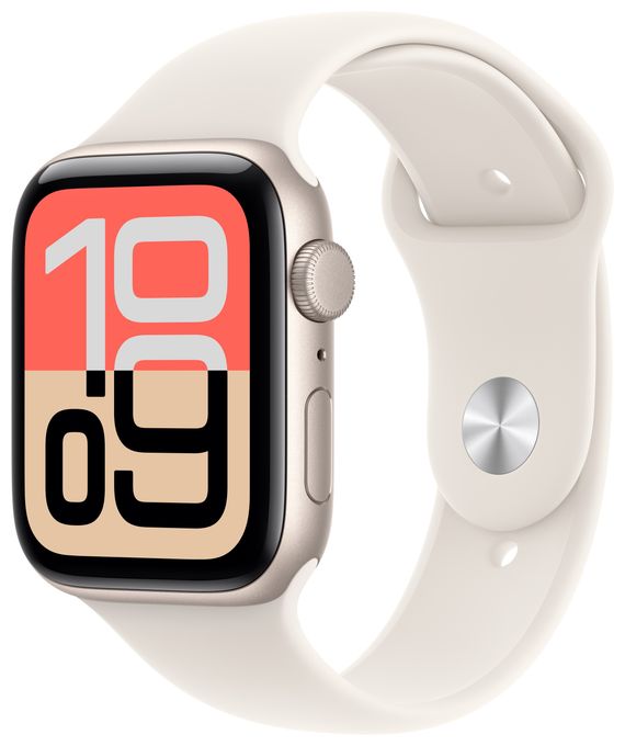 Digital 44 mm M/L Smartwatch Rechteckig 32 h 326 ppi  Watch SE (3.Gen) (Beige) 