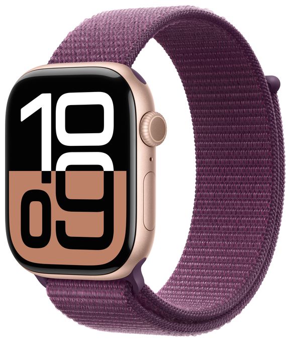 Digital 46 mm  Smartwatch Rechteckig IP6X 36 h 326 ppi  Watch Series 10 (Roségold) 