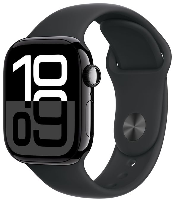 Digital 42 mm S/M Smartwatch Rechteckig IP6X 36 h 326 ppi 4G  Watch Series 10 (Schwarz) 