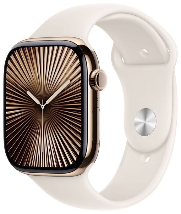 Digital 46 mm S/M Smartwatch Rechteckig IP6X 36 h 326 ppi 4G  Watch Series 10 (Gold) 