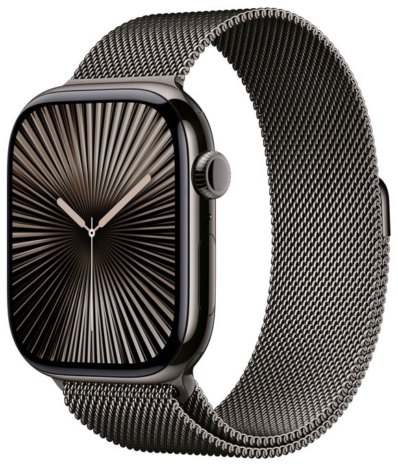 Digital 46 mm S/M Smartwatch Rechteckig IP6X 36 h 326 ppi 4G  Watch Series 10 (Grau) 