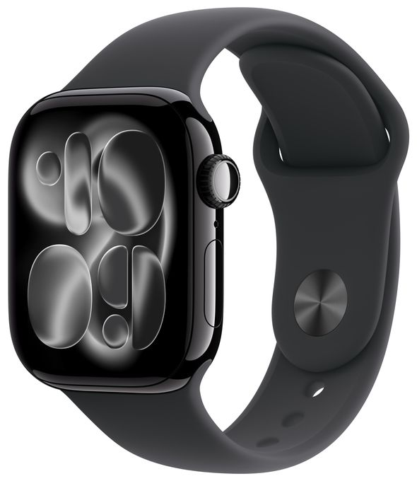 Digital 42 mm M/L Smartwatch Rechteckig IP6X 38 h 326 ppi 5G  Watch Series 11 (Schwarz) 