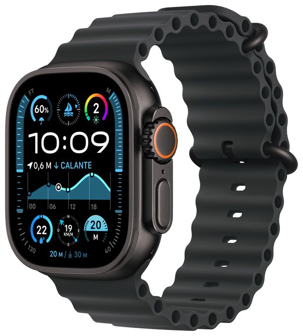 Digital 49 mm Smartwatch Rechteckig IP6X 72 h 326 ppi 4G  Watch Ultra 2 (Schwarz) 