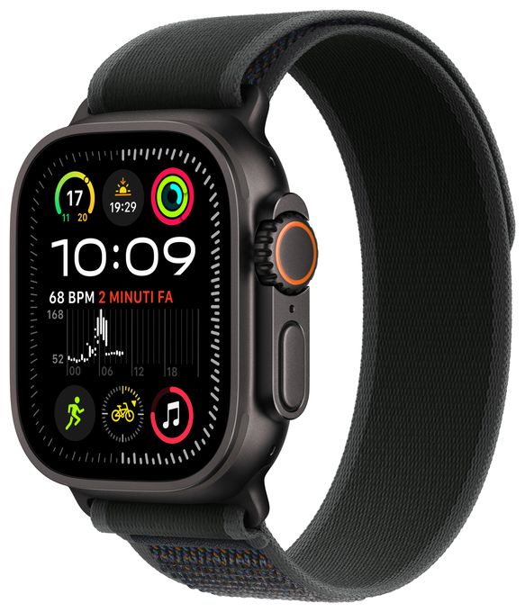 Digital 49 mm S/M Smartwatch Rechteckig IP6X 72 h 326 ppi 4G  Watch Ultra 2 (Schwarz) 