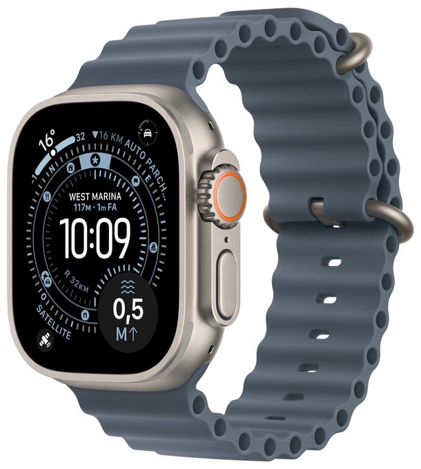 Digital 49 mm Smartwatch Rechteckig IP6X 72 h 326 ppi 5G  Watch Ultra 3 (Titan) 