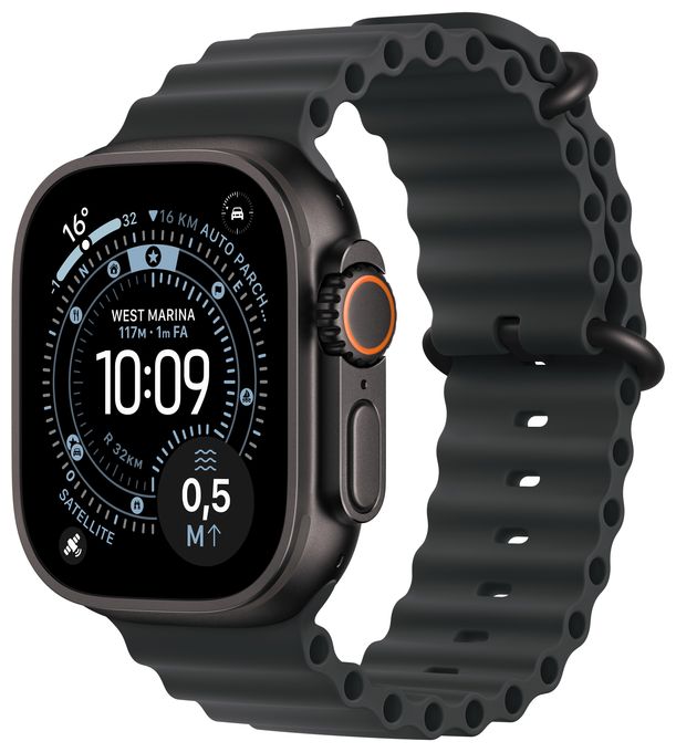 Digital 49 mm Smartwatch Rechteckig IP6X 72 h 326 ppi 5G  Watch Ultra 3 (Schwarz) 