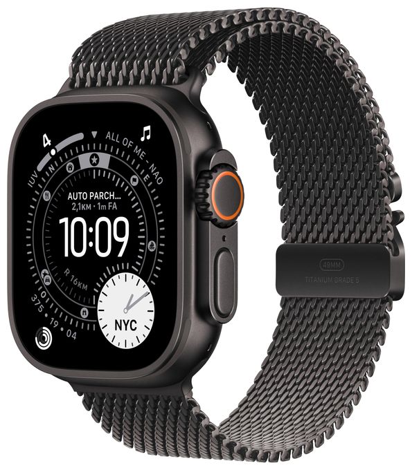Digital 49 mm S Smartwatch Rechteckig IP6X 72 h 326 ppi 5G  Watch Ultra 3 (Schwarz) 