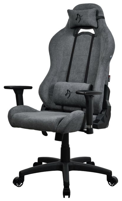 Gamingstuhl bis 120 kg (Grau) Torretta Soft Fabric 