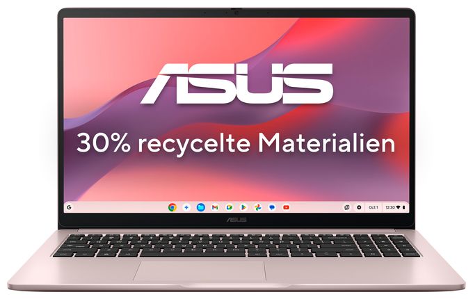 Full HD Notebook 39,6 cm (15.6 Zoll) 1920 x 1080 Pixel 128 GB eMMC ChromeOS MediaTek Kompanio max. 2,6 GHz  Chromebook CM1505CM4A-S70032 (Pink) 