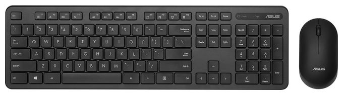 Universal Tastatur RF kabellos + USB 2.4 GHz  CW100 (Schwarz) 