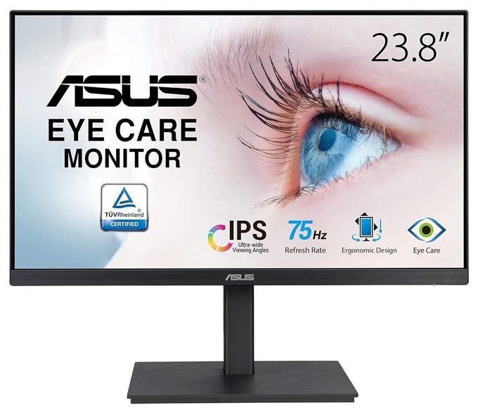 Full HD Monitor 60,5 cm (23.8 Zoll) 16:9 5 ms 300 cd/m²  Eye Care VA24EQSB (Schwarz) 