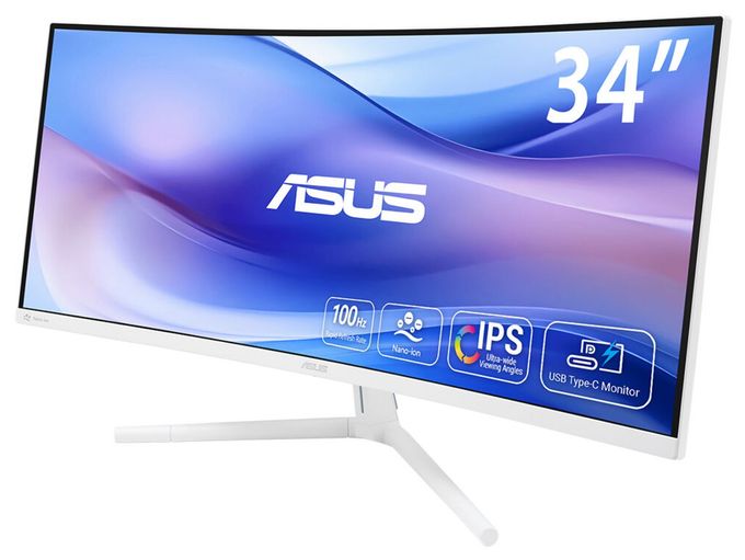 Quad HD Monitor 86,4 cm (34 Zoll) 21:9 1 ms 300 cd/m²  Eye Care VU34WCIP-W (Weiß) 