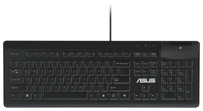 Heimbüro Tastatur USB  KU100 Smart Card (Schwarz) 