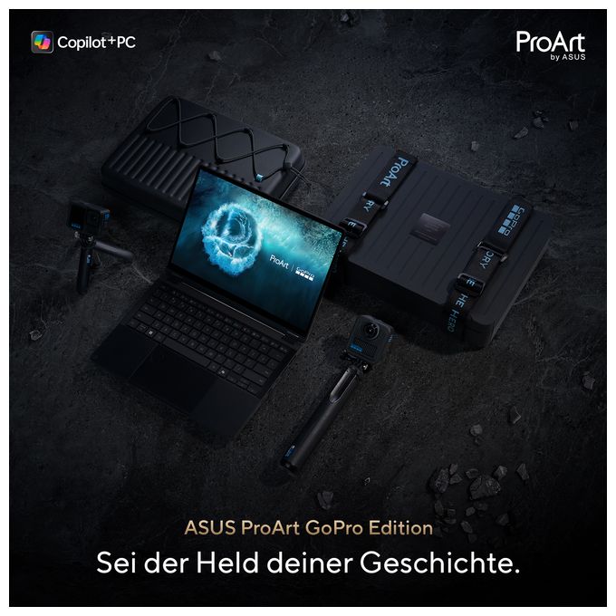 2K Ultra HD Notebook 33,8 cm (13.3 Zoll) 2880 x 1800 Pixel 2 TB SSD Windows 11 Pro AMD Ryzen AI Max+ max. 5,1 GHz  ProArt HN7306EAC (Schwarz) 