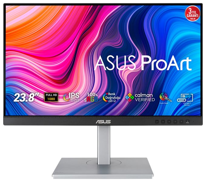 Full HD Monitor 60,5 cm (23.8 Zoll) 16:9 5 ms 300 cd/m²  ProArt PA247CV (Schwarz, Silber) 