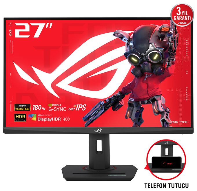 Quad HD Monitor 68,6 cm (27 Zoll) 16:9 1 ms 350 cd/m²  ROG Strix XG27ACS (Schwarz) 