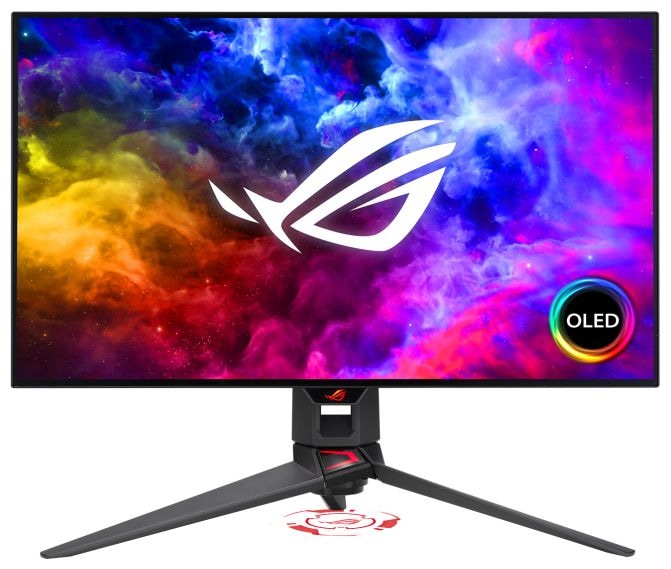 Quad HD Monitor 67,3 cm (26.5 Zoll) 16:9 0,03 ms 450 cd/m²  ROG Swift OLED PG27AQDM (Schwarz) 