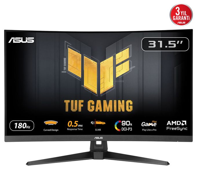 Quad HD Monitor 80 cm (31.5 Zoll) 16:9 1 ms 300 cd/m²  TUF Gaming VG32WQ3B (Schwarz) 