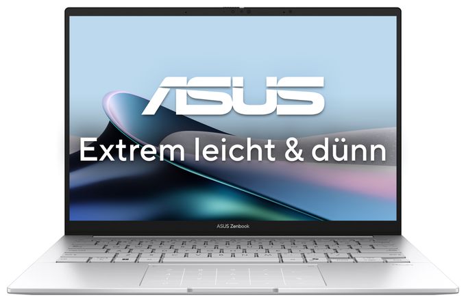 WQXGA+ Notebook 35,6 cm (14 Zoll) 2880 x 1800 Pixel 1 TB SSD Windows 11 Pro Intel Core Ultra 9 max. 5,4 GHz  Zenbook UX3405CA-PZ092X (Silber) 