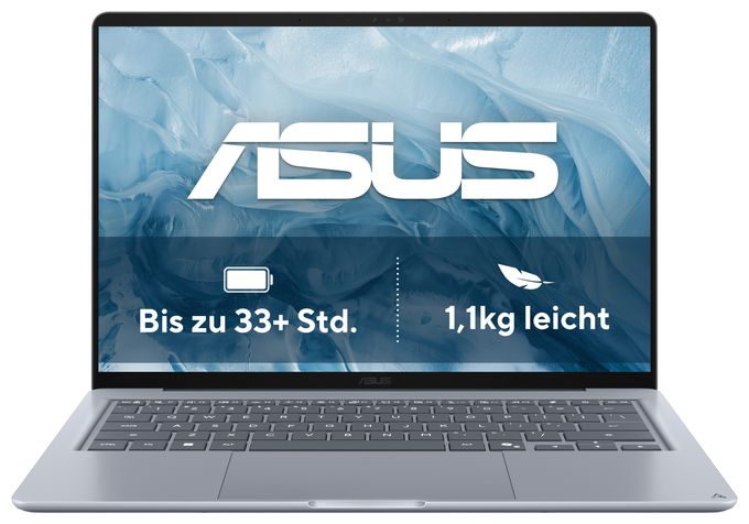 WUXGA Notebook 35,6 cm (14 Zoll) 1920 x 1200 Pixel 16 GB Ram 512 GB SSD Windows 11 Home AMD Ryzen 7 max. 4,6 GHz  Zenbook UX3480KA-U1005W (Blau) 