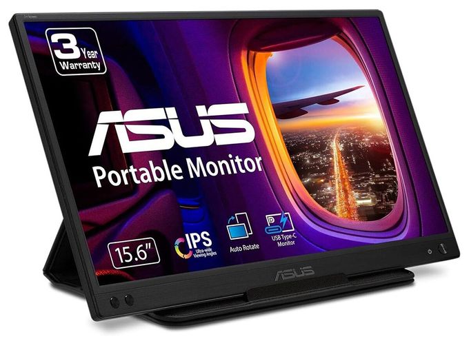 Full HD Monitor 39,6 cm (15.6 Zoll) 16:9 5 ms 250 cd/m²  ZenScreen MB166C (Schwarz) 