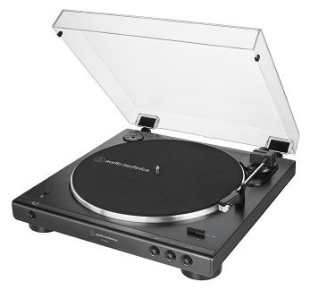 Audio-Plattenspieler mit Riemenantrieb  AT-LP60XBT vollautomatischer (Schwarz) 