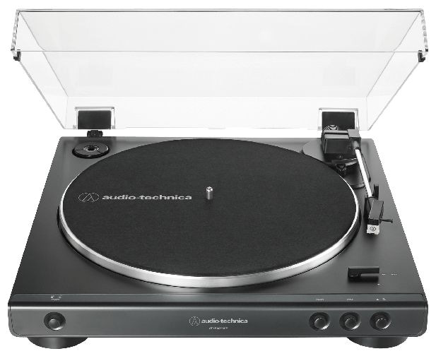 Audio-Plattenspieler mit Riemenantrieb  AT-LP60XUSB vollautomatischer (Grau, Metallisch) 