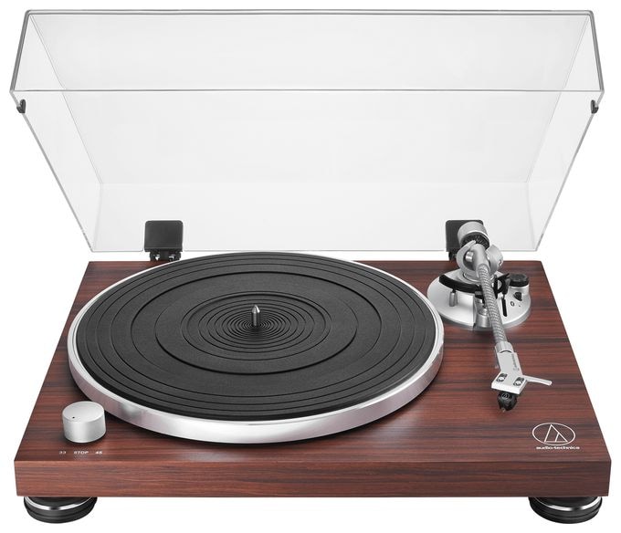 Audio-Plattenspieler mit Riemenantrieb  AT-LPW50BTRW manueller (Braun) 