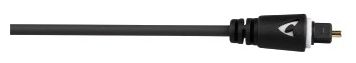 Stecker Toslink auf Toslink 3 m  Audio-Lichtleiter-Kabel (Schwarz) 